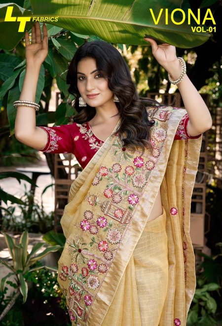 Vama Vol 1 By Lt Kora Silk Beads Work Saree 